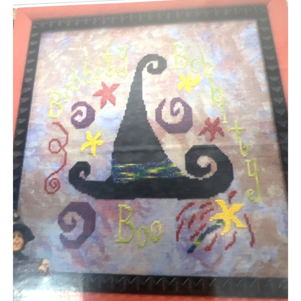 RARE Bibbidy Bobbity Boo Witch Hat Cross-Stitch Pattern By Ruby Slipper